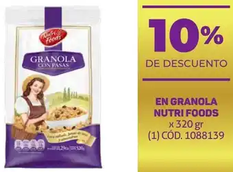 Makro EN GRANOLA NUTRI FOODS x 320gr oferta
