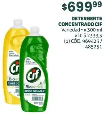 Makro DETERGENTE CONCENTRADO CIF Variedad x 300ml oferta