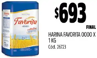 Supermercados Yaguar HARINA FAVORITA 0000 X 1KG oferta
