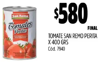 Supermercados Yaguar TOMATE SAN REMO PERITA X 400GR oferta