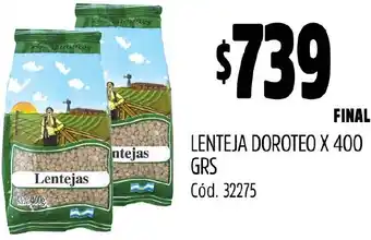 Supermercados Yaguar LENTEJA DOROTEO X 400GR oferta