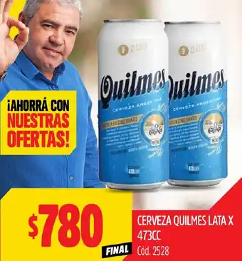 Supermercados Yaguar CERVEZA QUILMES LATA X 473CC oferta