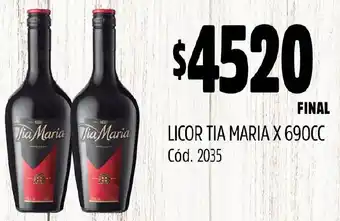 Supermercados Yaguar LICOR TIA MARIA X 690CC oferta