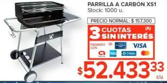 Carrefour PARRILLA A CARBÓN XS1 oferta