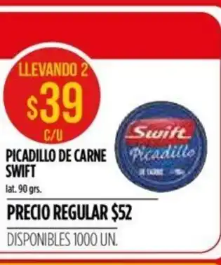 Supermercados Vea Swift Picadillo De Carne 90grs oferta