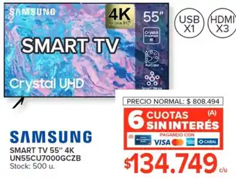 Carrefour SAMSUNG SMART TV 55" 4K oferta