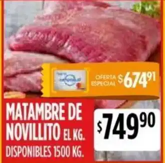 Supermercados Vea Matambre De Novillito El Kg. oferta
