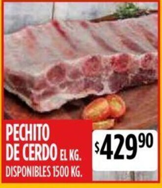 Supermercados Vea Pechito De Cerdo El Kg. oferta