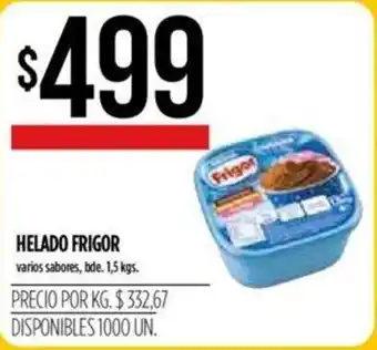 Supermercados Vea Frigor Helado 1,5kgs oferta