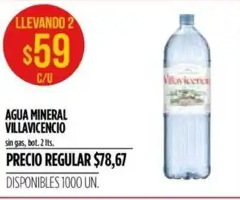Supermercados Vea Villavicencio Agua Mineral 2lts. oferta