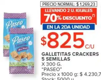 Carrefour GALLETITAS CRACKERS 5 SEMILLAS x 300g oferta