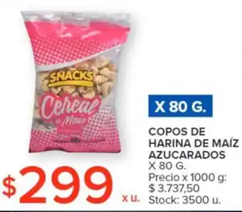 Carrefour COPOS DE HARINA DE MAÍZ AZUCARADOS X 80G oferta