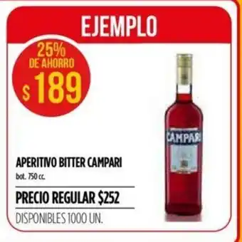 Supermercados Vea Campari Aperitivo Bitter 750cc oferta