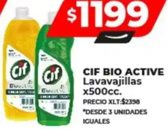 Supermayorista Vital CIF BIO ACTIVE Lavavajillas x 500cc oferta