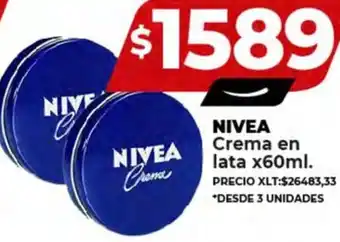 Supermayorista Vital NIVEA Crema en lata x 60ml oferta