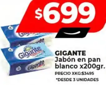 Supermayorista Vital GIGANTE Jabón en pan blanco x 200gr oferta