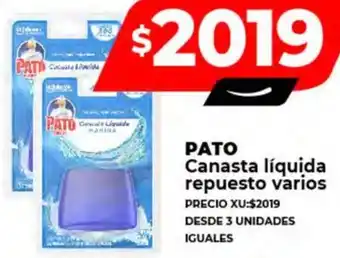 Supermayorista Vital PATO Canasta líquida repuesto varios oferta