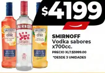 Supermayorista Vital SMIRNOFF Vodka sabores x 700cc oferta