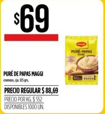 Supermercados Vea Maggi Puré De Papas 125grs. oferta