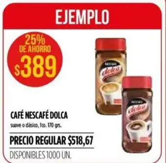 Supermercados Vea Nescafé Dolca Café 170grs. oferta