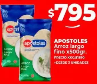 Supermayorista Vital APOSTOLES Arroz largo fino x 500gr oferta