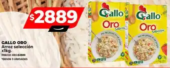 Supermayorista Vital GALLO ORO Arroz selección x 1kg oferta