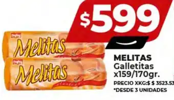 Supermayorista Vital MELITAS Galletitas x159/170gr oferta