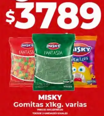 Supermayorista Vital MISKY Gomitas x 1kg oferta