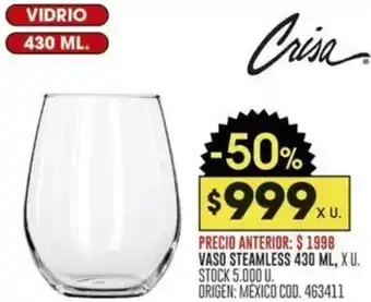 Coto VASO STEAMLESS 430ML oferta