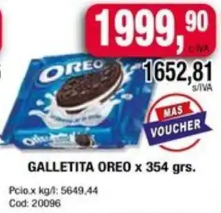 Maxiconsumo GALLETITA OREO x 354gr oferta