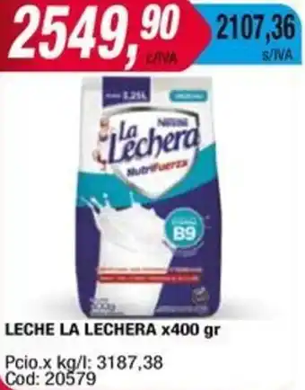 Maxiconsumo LECHE LA LECHERA x 400gr oferta