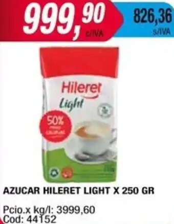 Maxiconsumo AZUCAR HILERET LIGHT X 250GR oferta