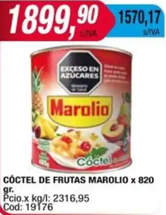 Maxiconsumo CÓCTEL DE FRUTAS MAROLIO x 820gr oferta