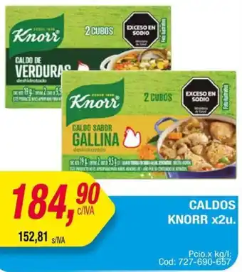 Maxiconsumo CALDOS KNORR x 2u oferta