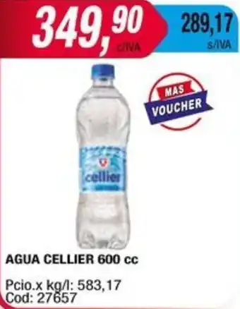 Maxiconsumo AGUA CELLIER 600cc oferta