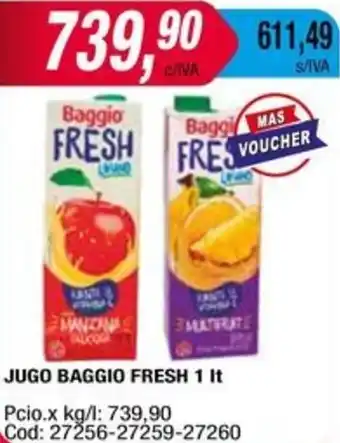 Maxiconsumo JUGO BAGGIO FRESH 1It oferta