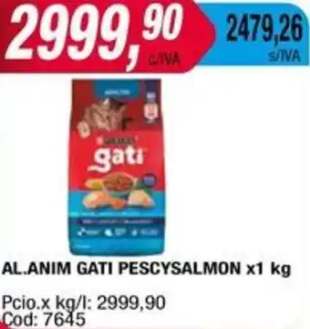 Maxiconsumo AL.ANIM GATI PESCYSALMON x 1kg oferta