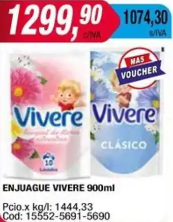Maxiconsumo ENJUAGUE VIVERE 900ml oferta