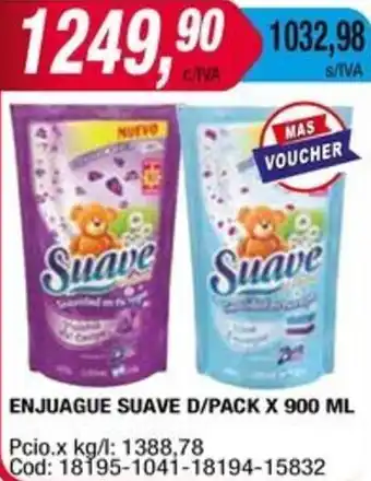 Maxiconsumo ENJUAGUE SUAVE D/PACK X 900ML oferta