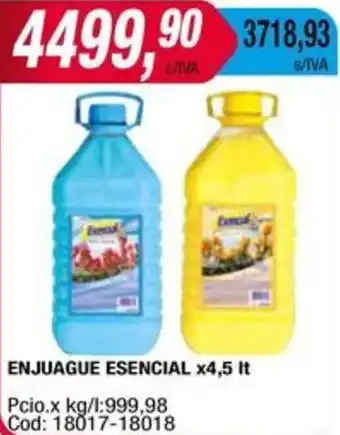 Maxiconsumo ENJUAGUE ESENCIAL x 4,5It oferta