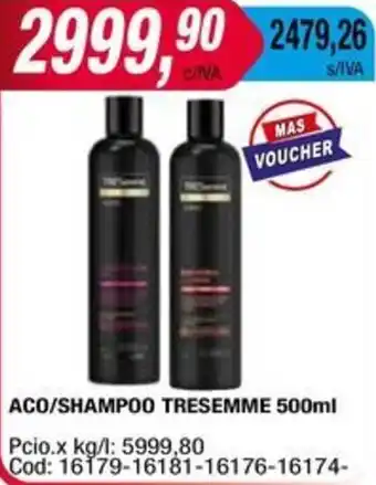 Maxiconsumo ACO/SHAMPOO TRESEMME 500ml oferta