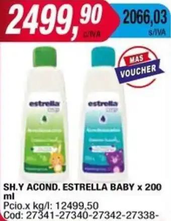 Maxiconsumo SH.Y ACOND. ESTRELLA BABY x 200ml oferta