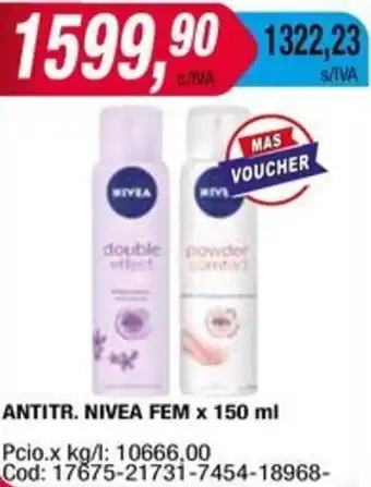 Maxiconsumo ANTITR. NIVEA FEM x 150ml oferta