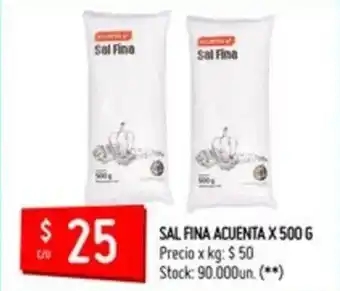 Changomas Acuenta Sal Fina x 500g oferta