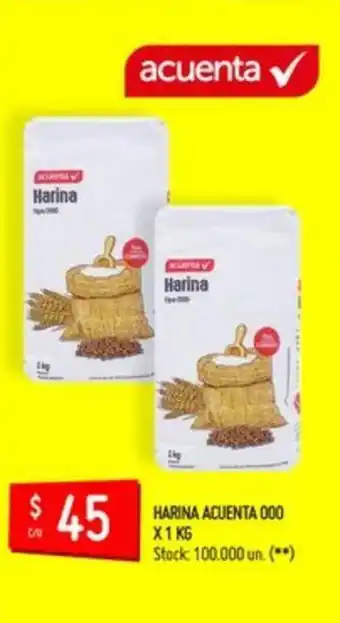 Changomas Acuenta Harina 000 x 1kg oferta