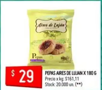 Changomas Aires de Lujan Pepas x 180g oferta