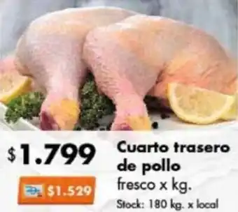 Disco Cuarto trasero de pollo fresco x kg oferta