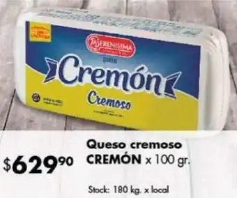 Disco Queso cremoso CREMÓN x 100gr oferta