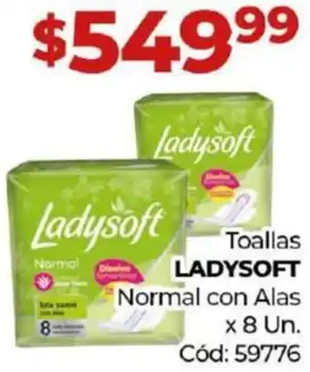 Diarco Toallas LADYSOFT Normal con Alas x 8un oferta