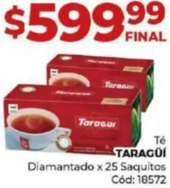 Diarco Té TARAGÜÍ Diamantado x 25 Saquitos oferta